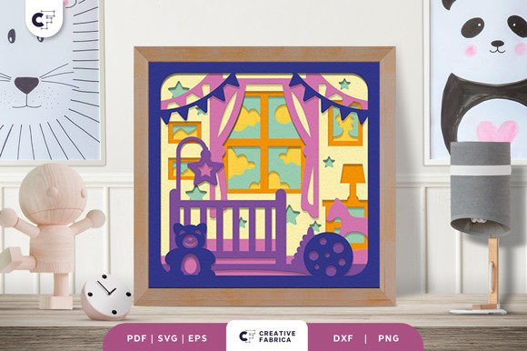 Download Doll House Baby 3D Paper Cut SVG - 3d paper cut Collection