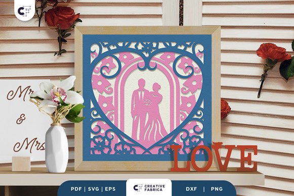 Download Bride and Groom Wedding 3D Light Box - Wedding 3d light box Collection