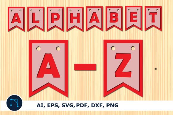 Download Alphabet Banner SVG 3d Paper Cut Bundle - 3d paper cut Collection