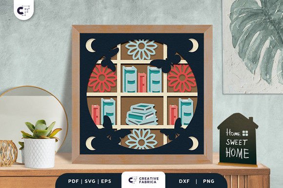 Download Stacked Books 3D Paper Cutting File SVG - 3d paper cut Collection