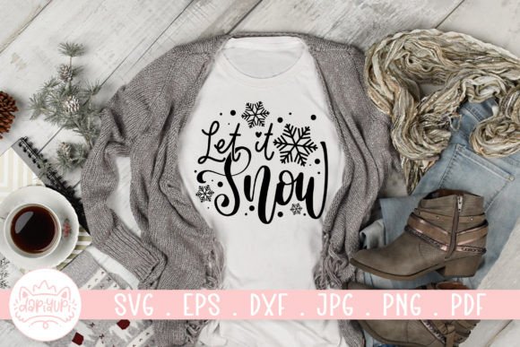 Download Let It Snow SVG Cut File | Winter SVG - Snow svg Collection