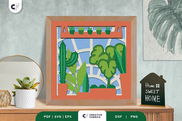 Download Green House Plant 3D Paper Cut SVG - 3d paper cut Collection