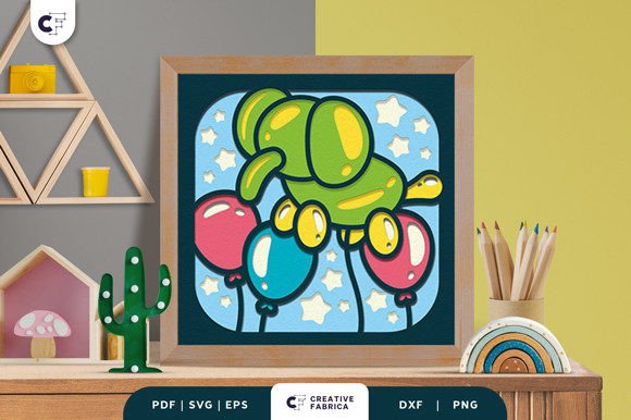 Download Balloon Elephant 3D Paper Cut SVG - 3d paper cut Collection
