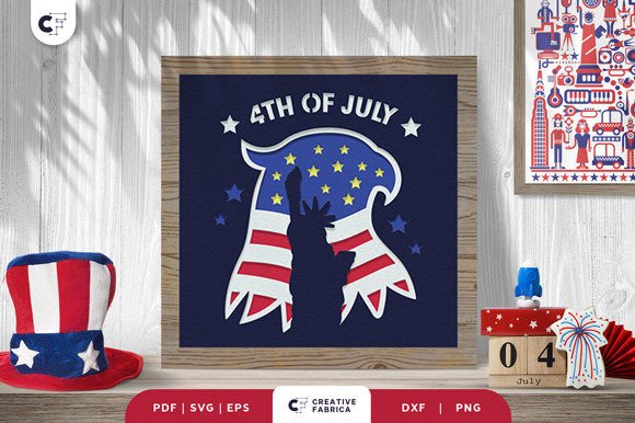 Download American Eagle Head 3D Paper Cut - 3d paper cut Collection
