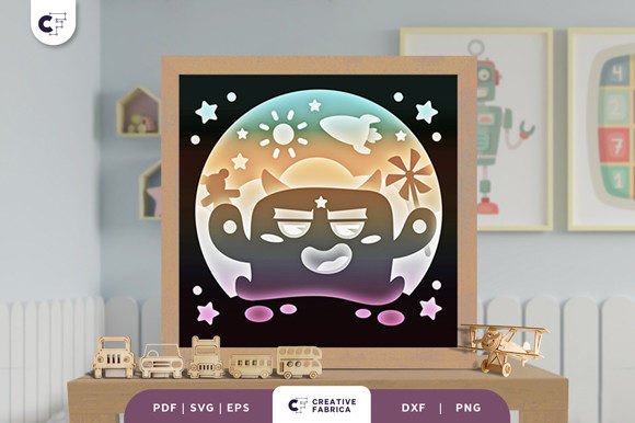 Download Cute Little Monster 3D Paper Cut - 3d paper cut Collection