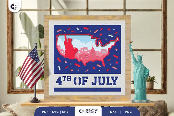 Download American Landmark 3D Paper Cut SVG - 3d paper cut Collection